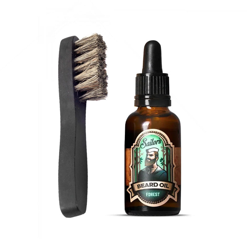 Skäggvårdskit - Inkl. skäggolja Forest och skäggborste